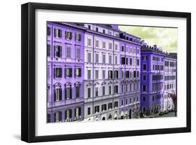 Dolce Vita Rome Collection - Italian Purple Facades-Philippe Hugonnard-Framed Photographic Print