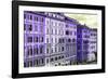 Dolce Vita Rome Collection - Italian Purple Facades-Philippe Hugonnard-Framed Photographic Print