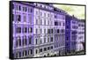 Dolce Vita Rome Collection - Italian Purple Facades-Philippe Hugonnard-Framed Stretched Canvas