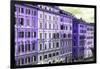 Dolce Vita Rome Collection - Italian Purple Facades-Philippe Hugonnard-Framed Photographic Print