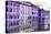 Dolce Vita Rome Collection - Italian Purple Facades-Philippe Hugonnard-Stretched Canvas
