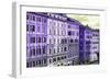 Dolce Vita Rome Collection - Italian Purple Facades-Philippe Hugonnard-Framed Photographic Print