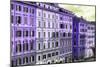 Dolce Vita Rome Collection - Italian Purple Facades-Philippe Hugonnard-Mounted Photographic Print