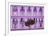 Dolce Vita Rome Collection - Mauve Building Facade-Philippe Hugonnard-Framed Photographic Print