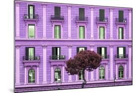 Dolce Vita Rome Collection - Mauve Building Facade-Philippe Hugonnard-Mounted Photographic Print