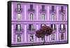 Dolce Vita Rome Collection - Mauve Building Facade-Philippe Hugonnard-Framed Stretched Canvas