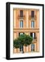 Dolce Vita Rome Collection - Orange Building Facade II-Philippe Hugonnard-Framed Photographic Print