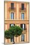 Dolce Vita Rome Collection - Orange Building Facade II-Philippe Hugonnard-Mounted Photographic Print