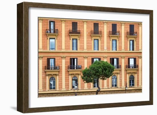 Dolce Vita Rome Collection - Orange Building Facade-Philippe Hugonnard-Framed Photographic Print