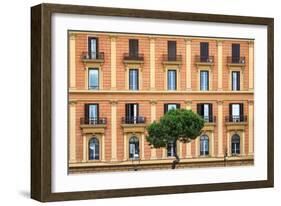 Dolce Vita Rome Collection - Orange Building Facade-Philippe Hugonnard-Framed Photographic Print