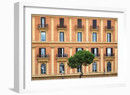 Dolce Vita Rome Collection - Orange Building Facade-Philippe Hugonnard-Framed Photographic Print