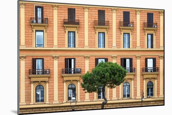 Dolce Vita Rome Collection - Orange Building Facade-Philippe Hugonnard-Mounted Photographic Print