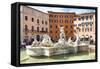 Dolce Vita Rome Collection - Piazza Navona-Philippe Hugonnard-Framed Stretched Canvas