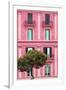 Dolce Vita Rome Collection - Pink Building Facade II-Philippe Hugonnard-Framed Photographic Print