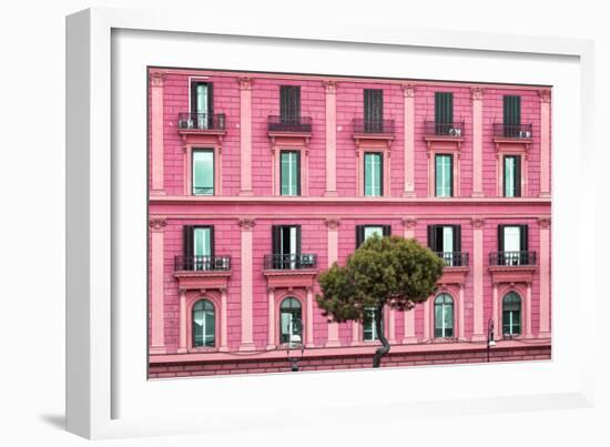 Dolce Vita Rome Collection - Pink Building Facade-Philippe Hugonnard-Framed Photographic Print