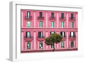 Dolce Vita Rome Collection - Pink Building Facade-Philippe Hugonnard-Framed Photographic Print