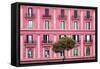 Dolce Vita Rome Collection - Pink Building Facade-Philippe Hugonnard-Framed Stretched Canvas