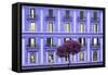 Dolce Vita Rome Collection - Purple Building Facade-Philippe Hugonnard-Framed Stretched Canvas