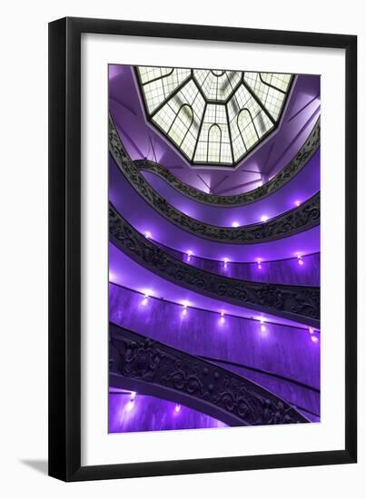 Dolce Vita Rome Collection - Purple Vatican Staircase-Philippe Hugonnard-Framed Photographic Print