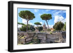 Dolce Vita Rome Collection - Roman Archaeology Columns II-Philippe Hugonnard-Framed Photographic Print