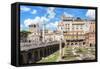 Dolce Vita Rome Collection - Roman Archaeology Columns III-Philippe Hugonnard-Framed Stretched Canvas