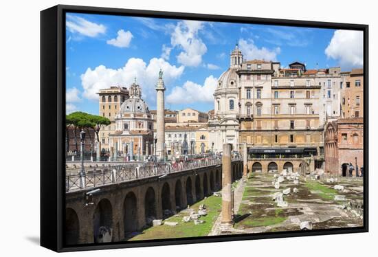 Dolce Vita Rome Collection - Roman Archaeology Columns III-Philippe Hugonnard-Framed Stretched Canvas