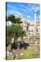 Dolce Vita Rome Collection - Roman Archaeology Columns IV-Philippe Hugonnard-Stretched Canvas