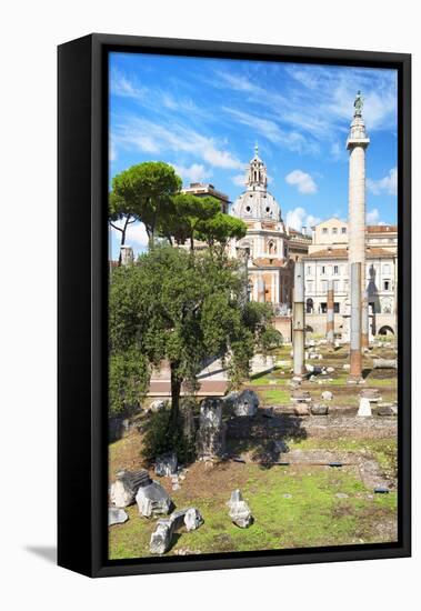 Dolce Vita Rome Collection - Roman Archaeology Columns IV-Philippe Hugonnard-Framed Stretched Canvas