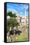 Dolce Vita Rome Collection - Roman Archaeology Columns IV-Philippe Hugonnard-Framed Stretched Canvas