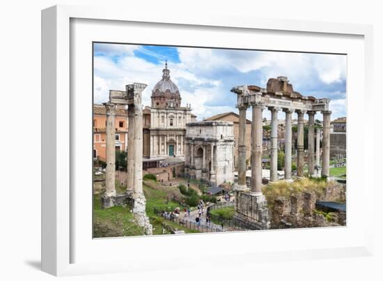 Dolce Vita Rome Collection - Roman Columns Rome II-Philippe Hugonnard-Framed Photographic Print