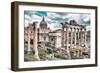 Dolce Vita Rome Collection - Roman Columns Rome III-Philippe Hugonnard-Framed Photographic Print