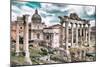 Dolce Vita Rome Collection - Roman Columns Rome III-Philippe Hugonnard-Mounted Photographic Print