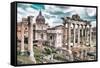 Dolce Vita Rome Collection - Roman Columns Rome III-Philippe Hugonnard-Framed Stretched Canvas