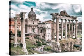 Dolce Vita Rome Collection - Roman Columns Rome III-Philippe Hugonnard-Stretched Canvas