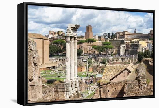 Dolce Vita Rome Collection - Roman Ruins in Rome II-Philippe Hugonnard-Framed Stretched Canvas