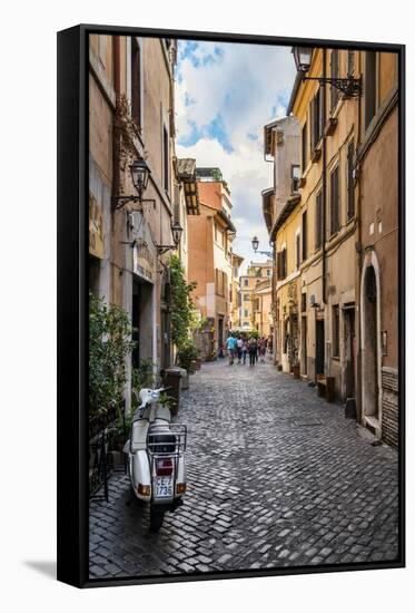 Dolce Vita Rome Collection - Scooter in street-Philippe Hugonnard-Framed Stretched Canvas