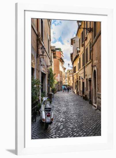 Dolce Vita Rome Collection - Scooter in street-Philippe Hugonnard-Framed Photographic Print