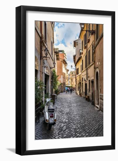 Dolce Vita Rome Collection - Scooter in street-Philippe Hugonnard-Framed Premium Photographic Print
