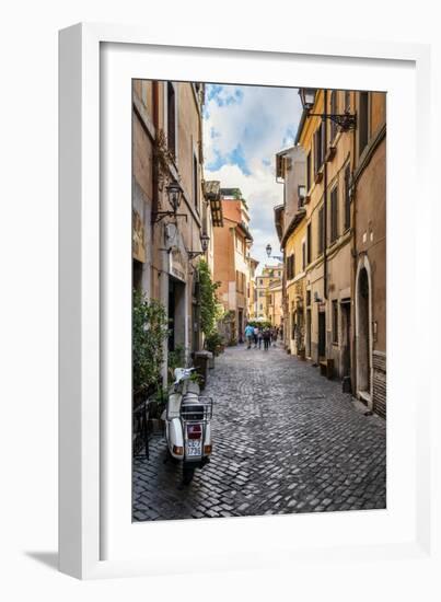 Dolce Vita Rome Collection - Scooter in street-Philippe Hugonnard-Framed Photographic Print