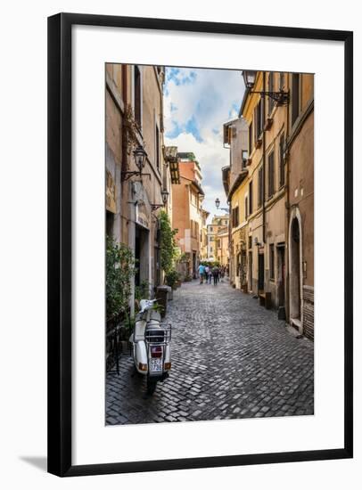 Dolce Vita Rome Collection - Scooter in street-Philippe Hugonnard-Framed Photographic Print