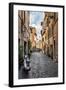 Dolce Vita Rome Collection - Scooter in street-Philippe Hugonnard-Framed Photographic Print