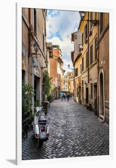 Dolce Vita Rome Collection - Scooter in street-Philippe Hugonnard-Framed Photographic Print