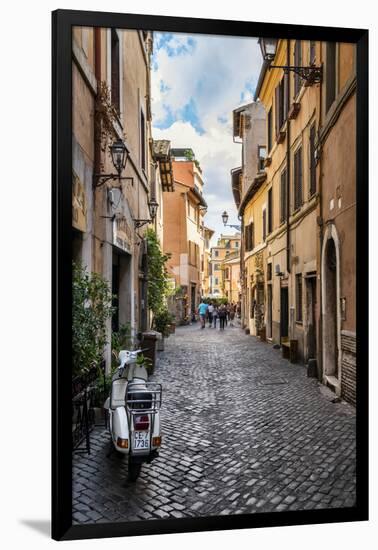 Dolce Vita Rome Collection - Scooter in street-Philippe Hugonnard-Framed Photographic Print