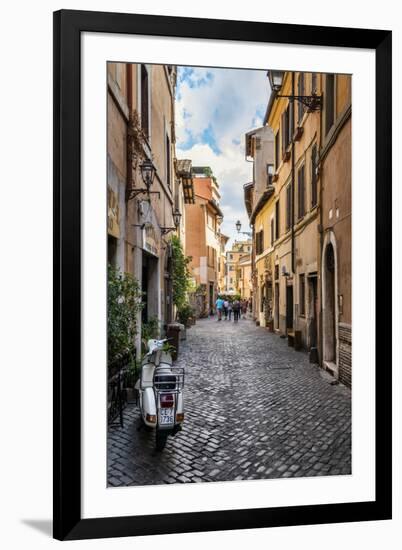 Dolce Vita Rome Collection - Scooter in street-Philippe Hugonnard-Framed Photographic Print