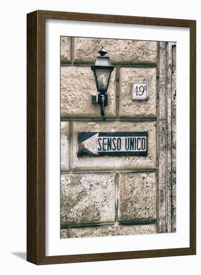 Dolce Vita Rome Collection - Senso Unico II-Philippe Hugonnard-Framed Photographic Print