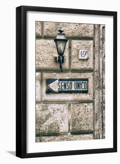 Dolce Vita Rome Collection - Senso Unico II-Philippe Hugonnard-Framed Photographic Print