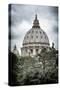 Dolce Vita Rome Collection - St Pierre de Rome Basilica II-Philippe Hugonnard-Stretched Canvas