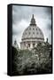 Dolce Vita Rome Collection - St Pierre de Rome Basilica II-Philippe Hugonnard-Framed Stretched Canvas