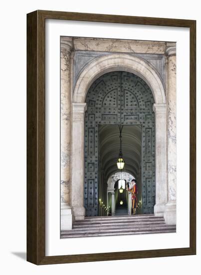 Dolce Vita Rome Collection - Swiss Guard of Vatican-Philippe Hugonnard-Framed Photographic Print