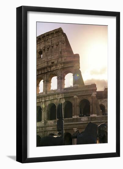 Dolce Vita Rome Collection - The Colosseum at Sunrise II-Philippe Hugonnard-Framed Photographic Print